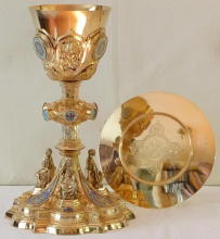Antique French Gothic Chalice